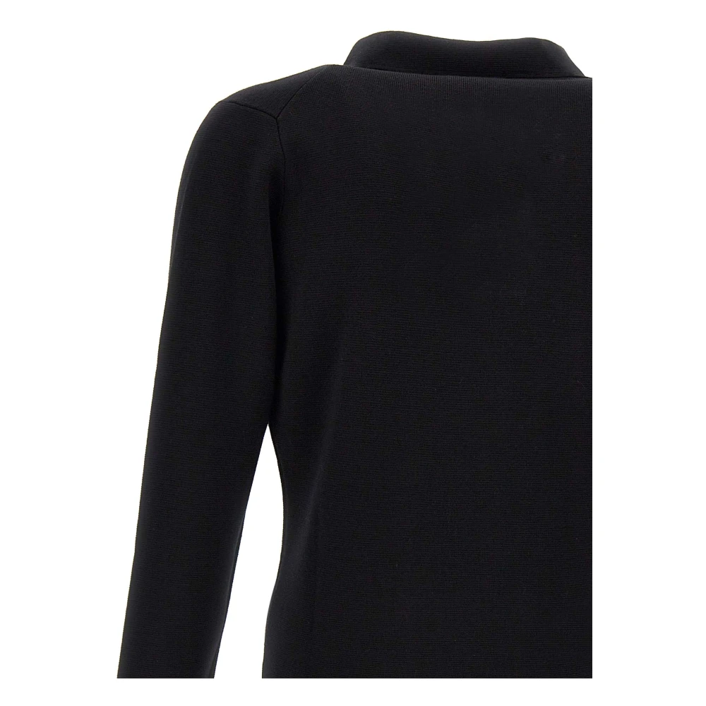 Filippo De Laurentiis Merino Wol Zwart Jas Dubbele Rij Knopen Black Heren