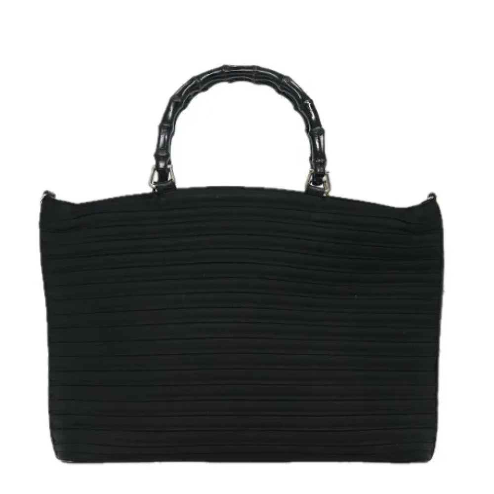 Gucci Vintage Pre-owned Nylon handbags Black Dames