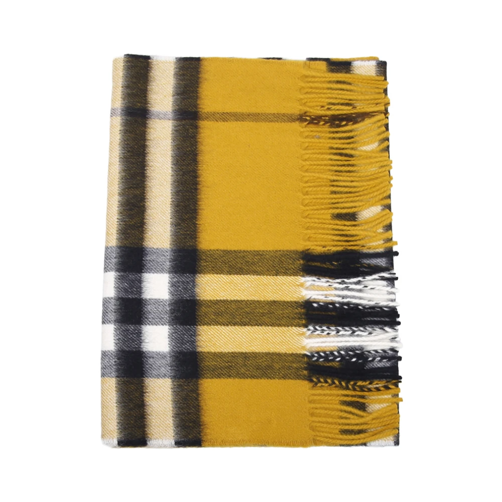 Burberry Women's Multicolor Winter Scarves, One Size, Giant Check Cashmere Scarf