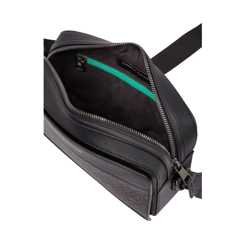 Tommy Hilfiger Zwarte Monogram Schoudertas Black Heren