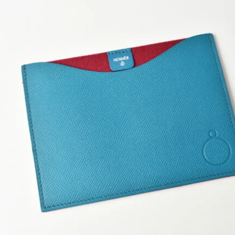 Hermès Vintage Pre-owned Fabric pouches Blue Dames