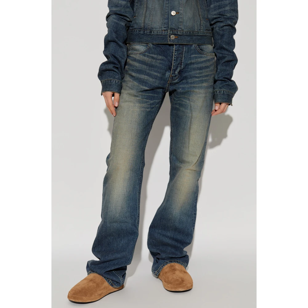 Balenciaga Jeans met vintage-effect Blue Dames