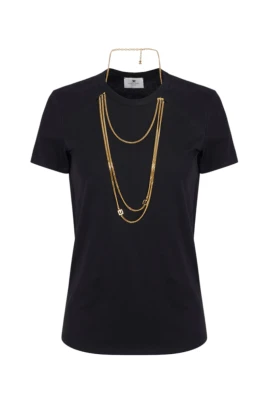 Smyckade Svarta T-shirts och Polos