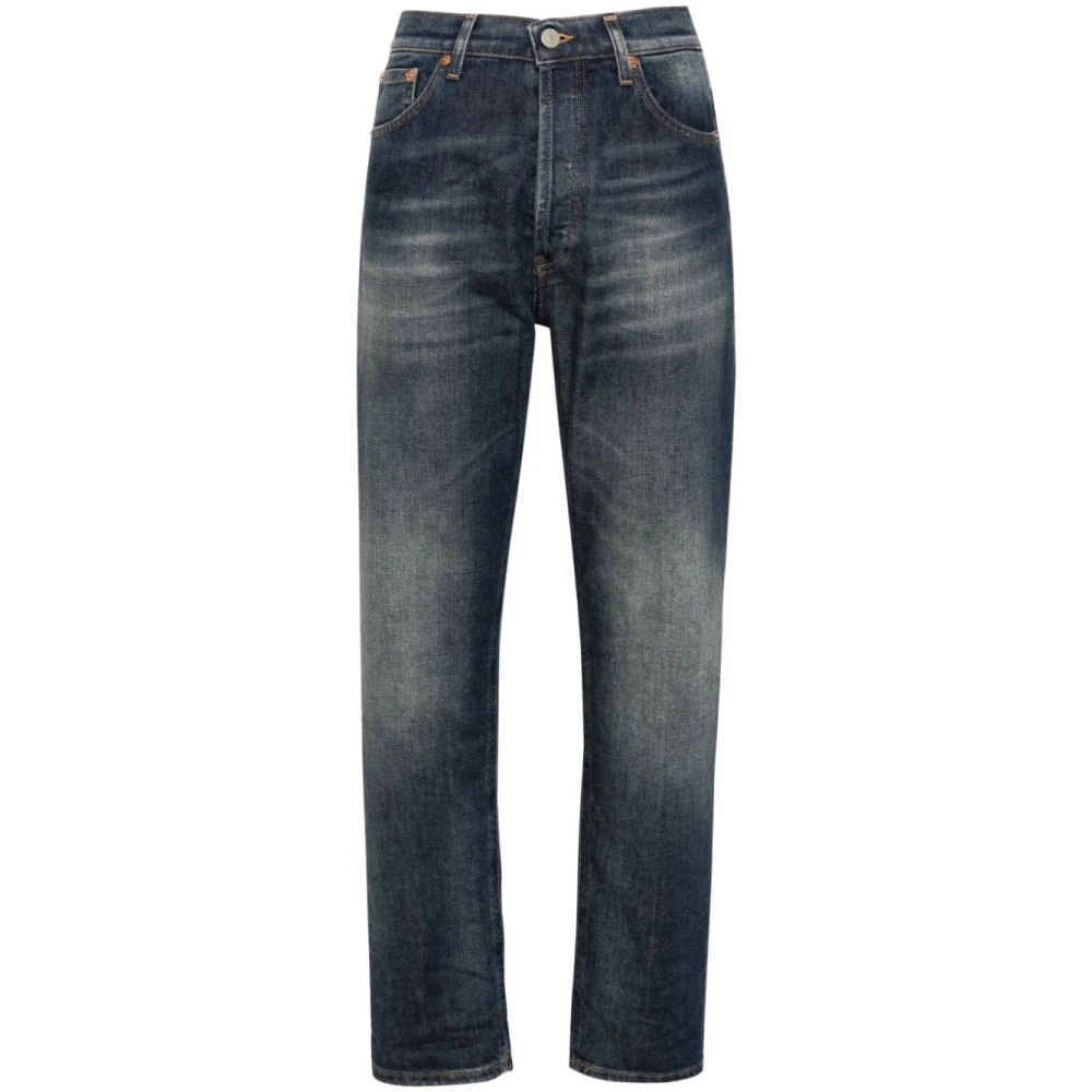 Dondup Blauwe Gewassen Denim Boyfriend Jeans Blue Dames