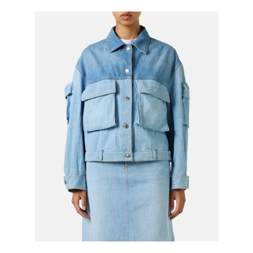 Iceberg Indigo New Shape Jack in Gewassen Denim Blue Dames