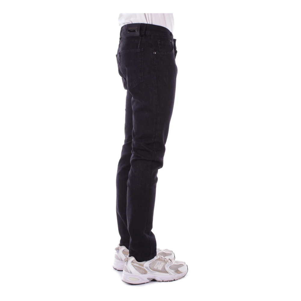 Costume National Zwarte Jeans met Logo Black Heren