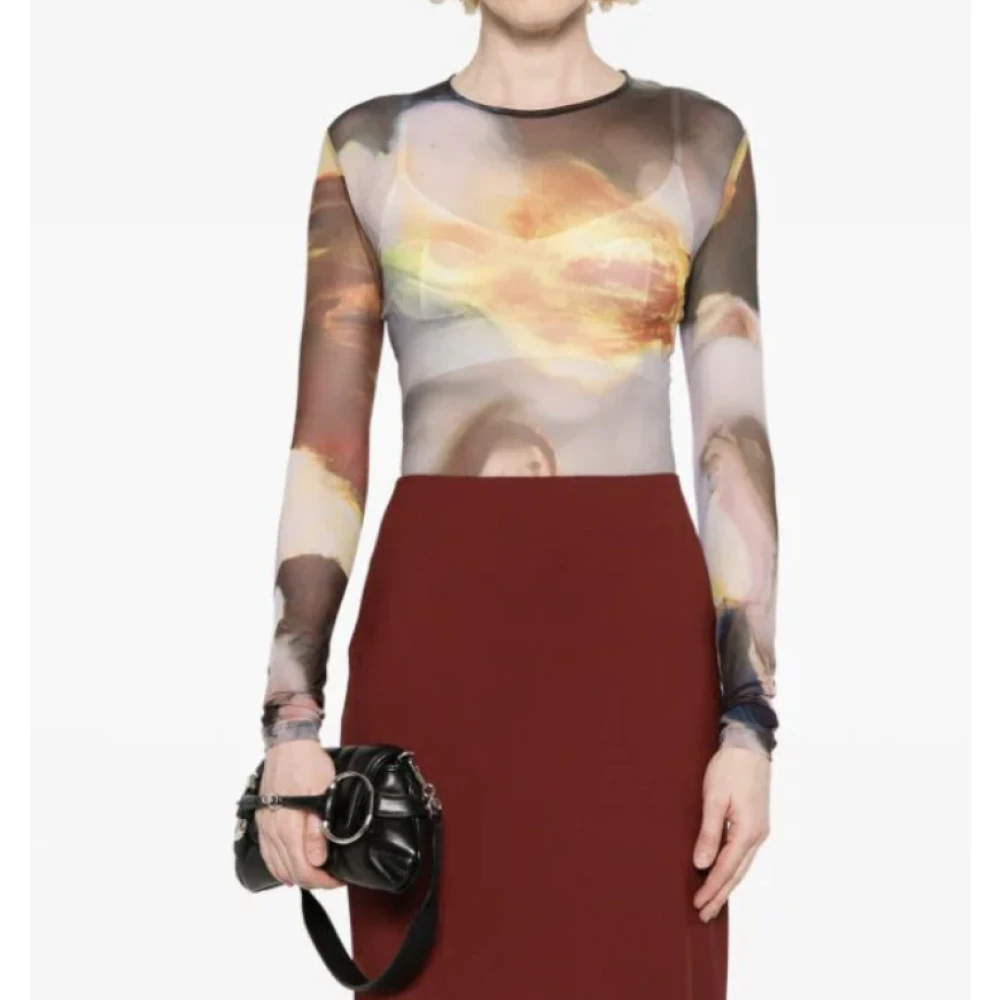 Mugler Mesh Top Sunset Sees Multicolor Dames