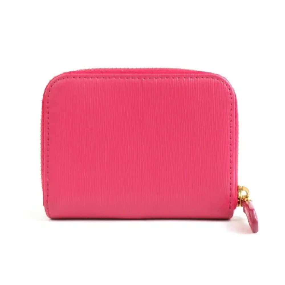 Prada Vintage Pre-owned Leather wallets Pink Dames