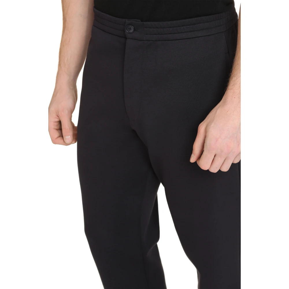 Giorgio Armani Jerseybroek van katoenmix Blue Heren