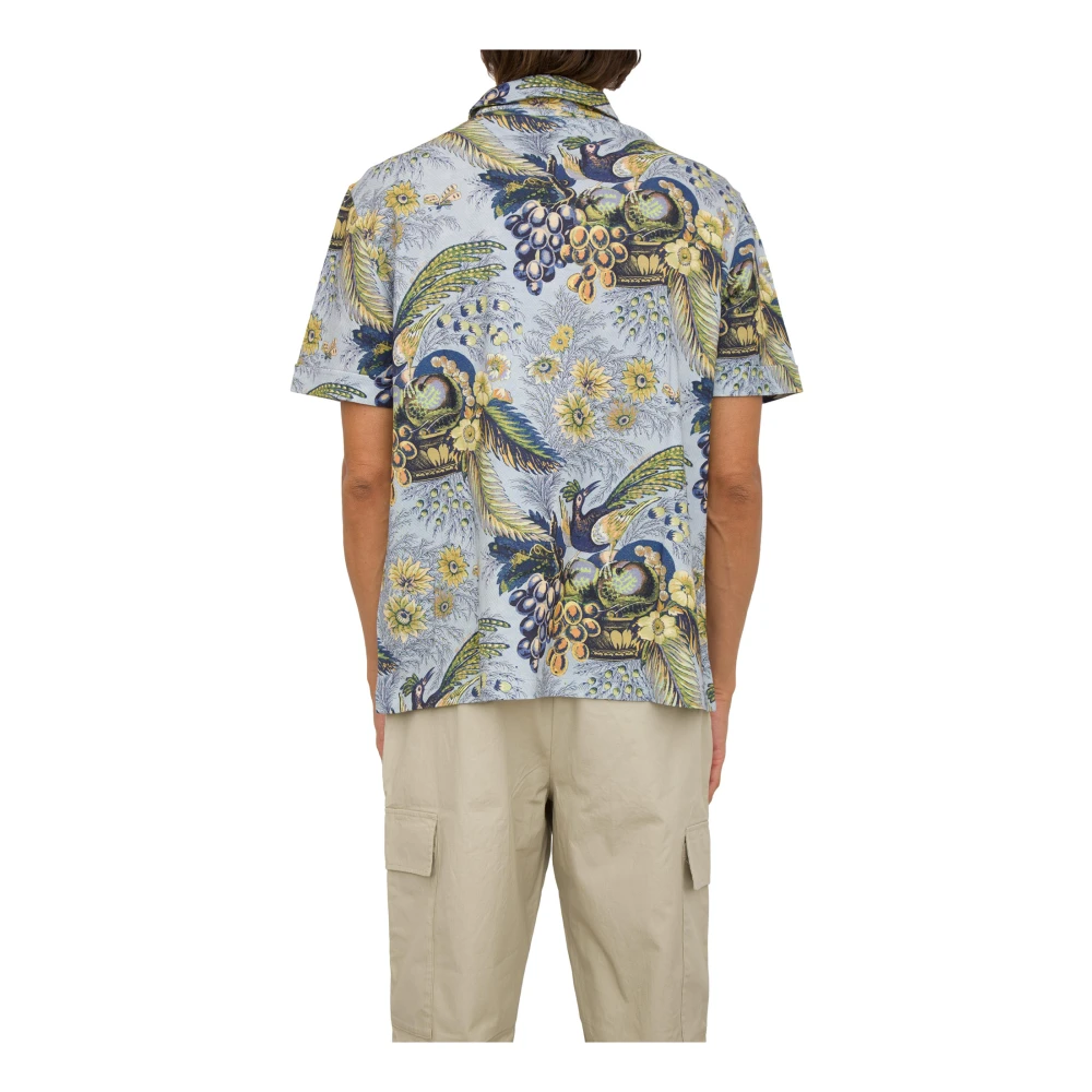 ETRO Soho Blue Polo Shirt Multicolor Heren