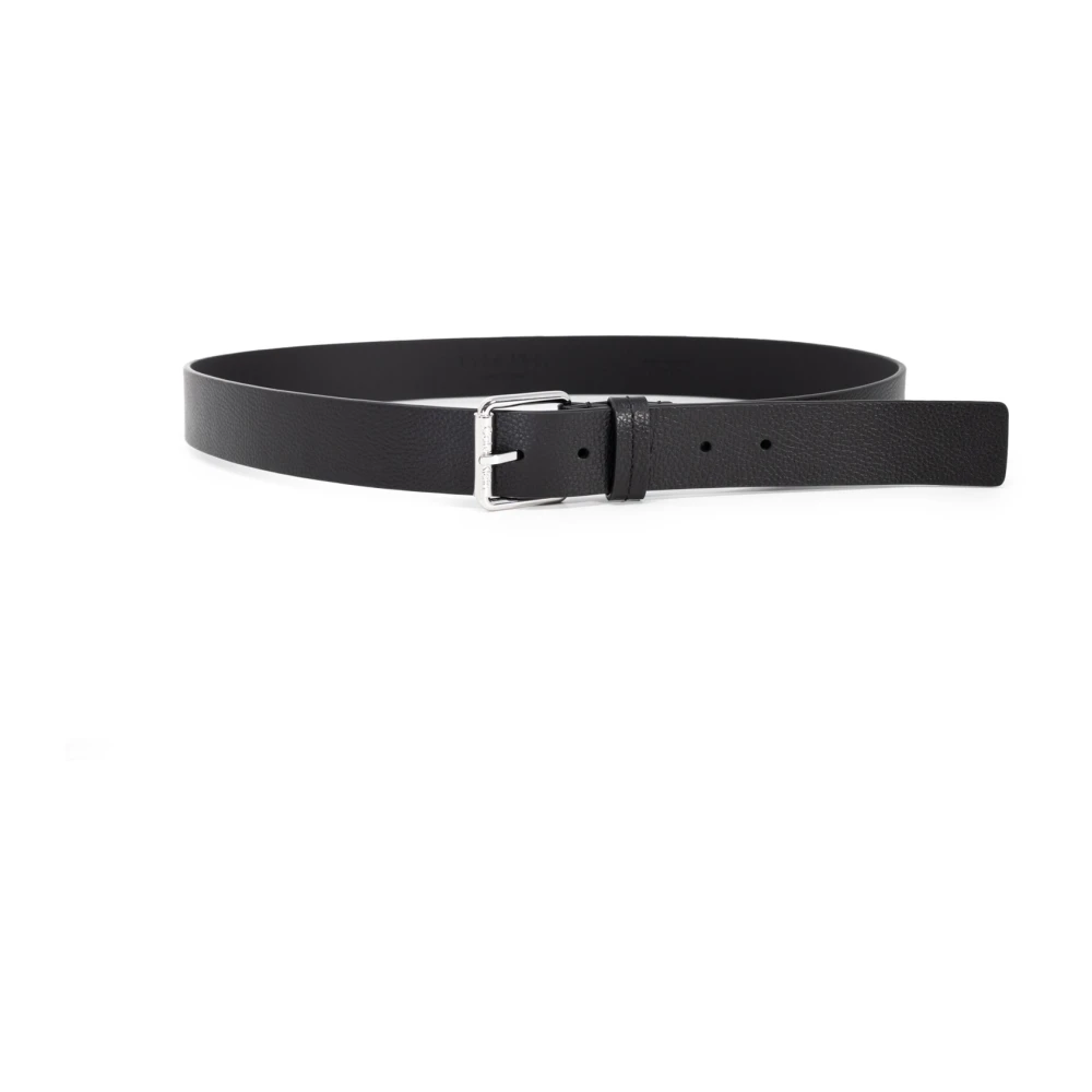 Calvin Klein Leren Riem CK Must PB Black Heren