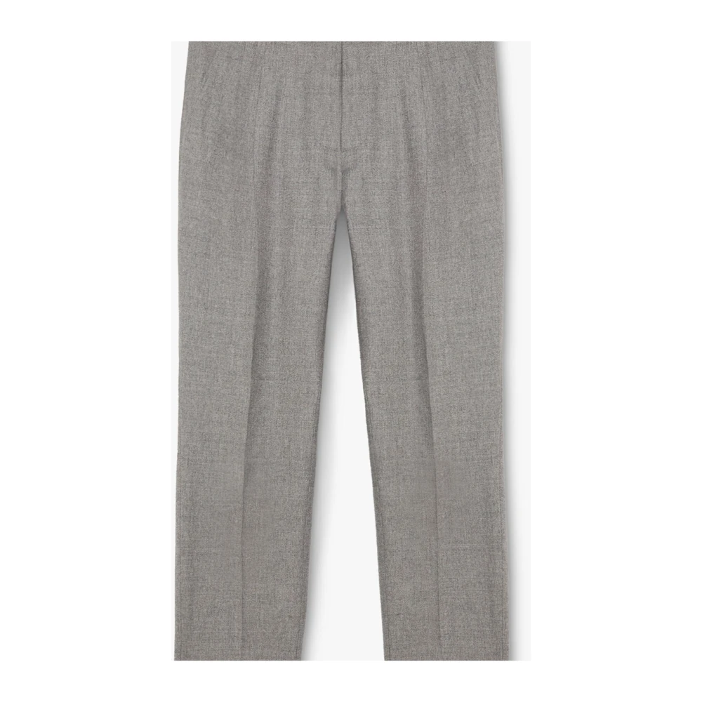 Brooks Brothers Lichtgrijze Stretch Wol Maagdelijke Wol Blend Broek Gray Heren