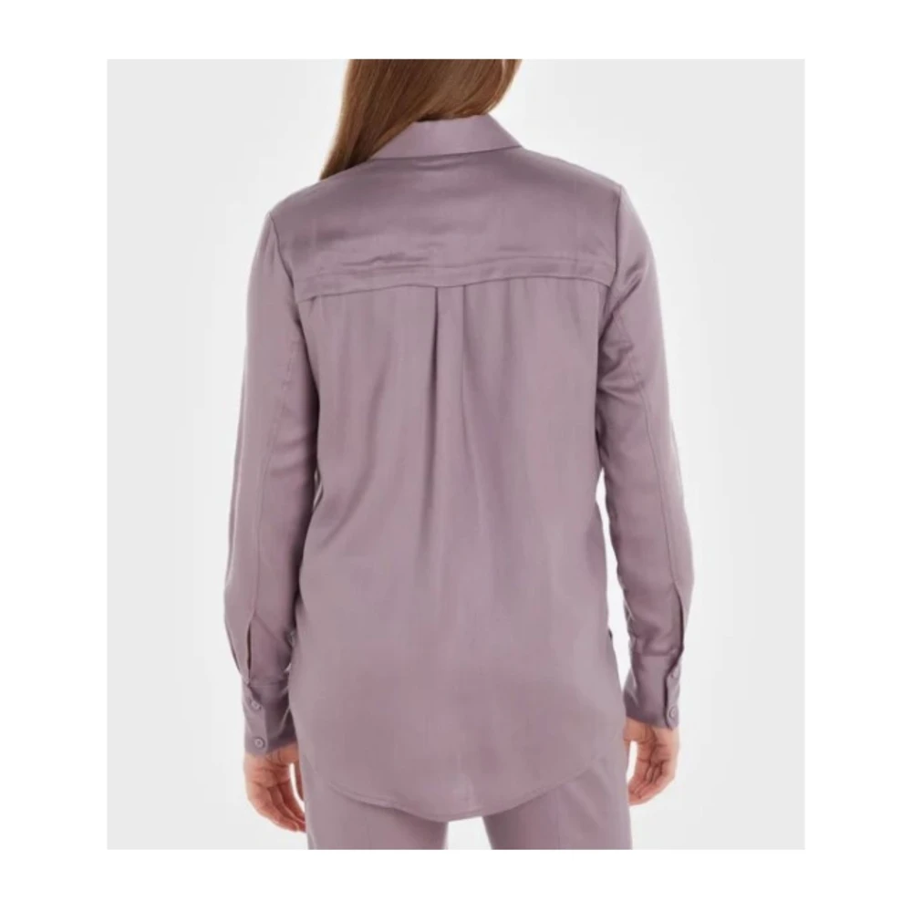 Calvin Klein Tencel Zak Shirt voor Vrouwen Purple Dames