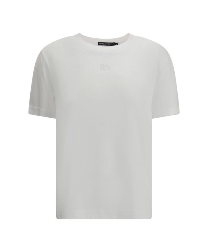t-shirt-a-logo-avec-encolure-cotelee