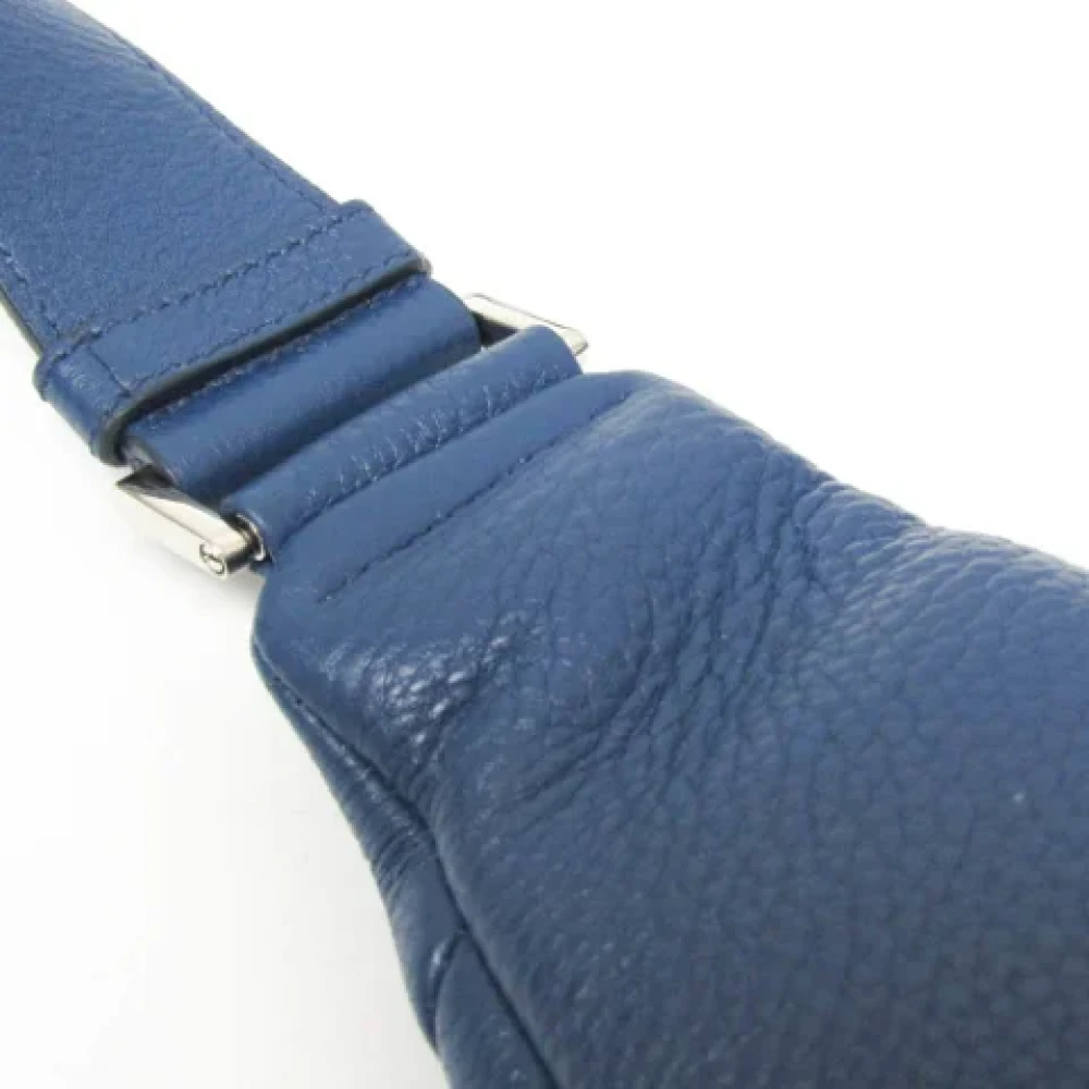 Prada Vintage Pre-owned Leather prada-bags Blue Dames