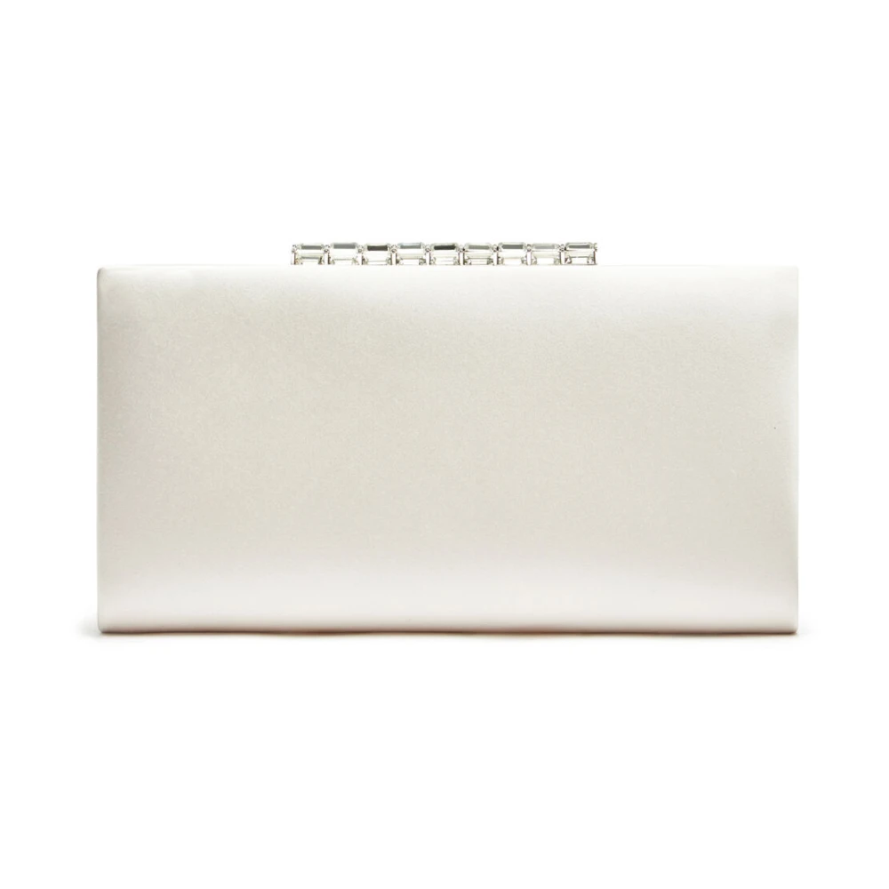 Stuart Weitzman Kristallen Clutch voor speciale gelegenheden Beige Dames