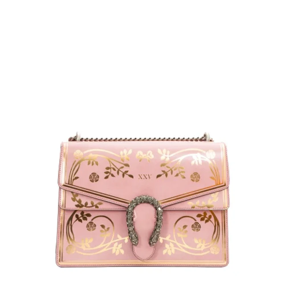 Gucci Vintage Pre-owned Leather gucci-bags Pink Dames