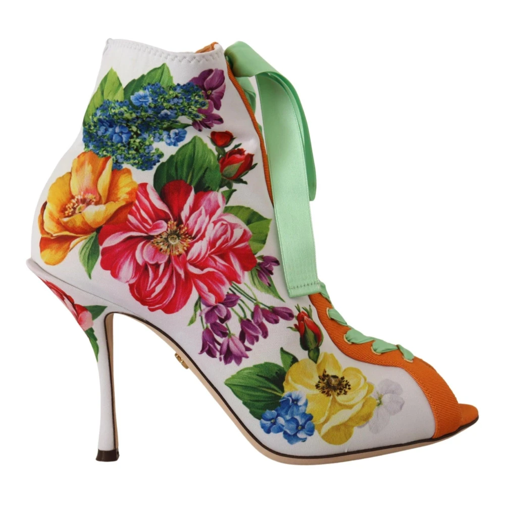 Dolce & Gabbana , High Heel Sandals, Female, Multicolor, 4 1/2 Uk, Open Toe Jersey Boots - Image 3