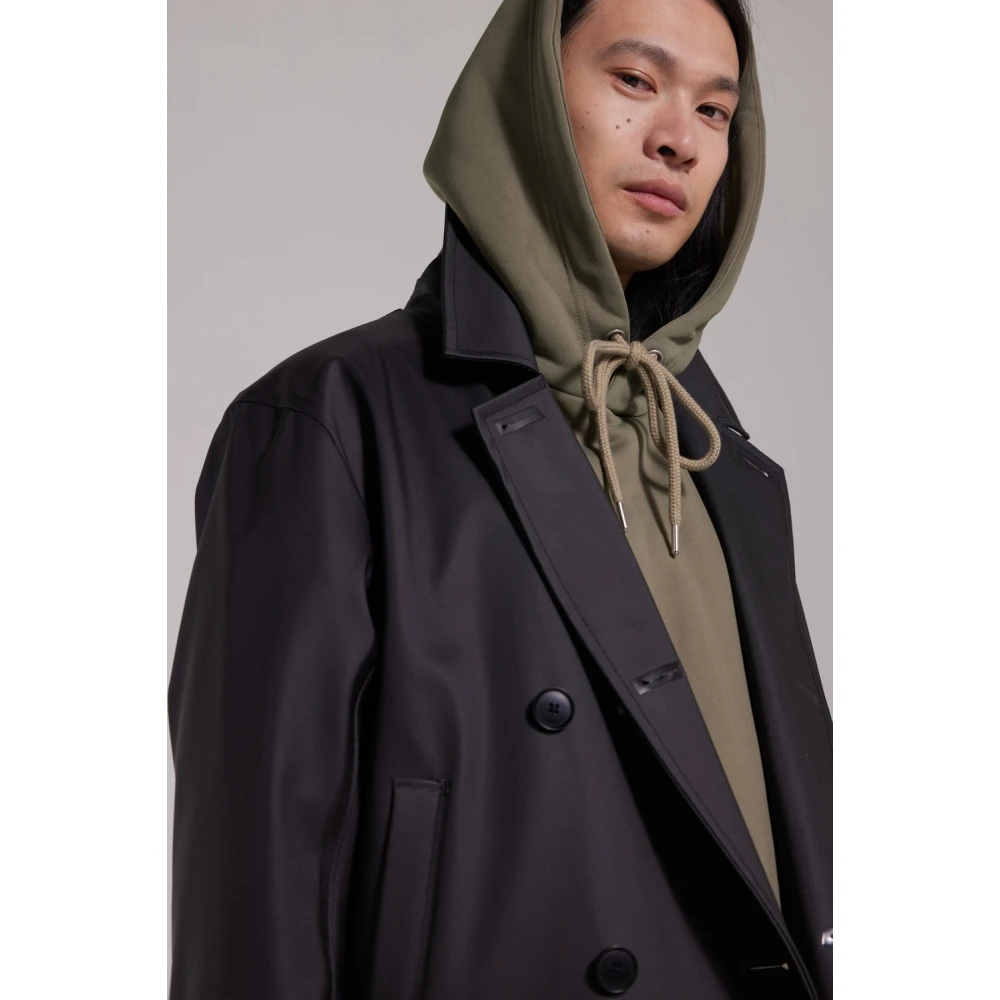Stutterheim Waterdichte Dubbelrijige Overjas Black Heren