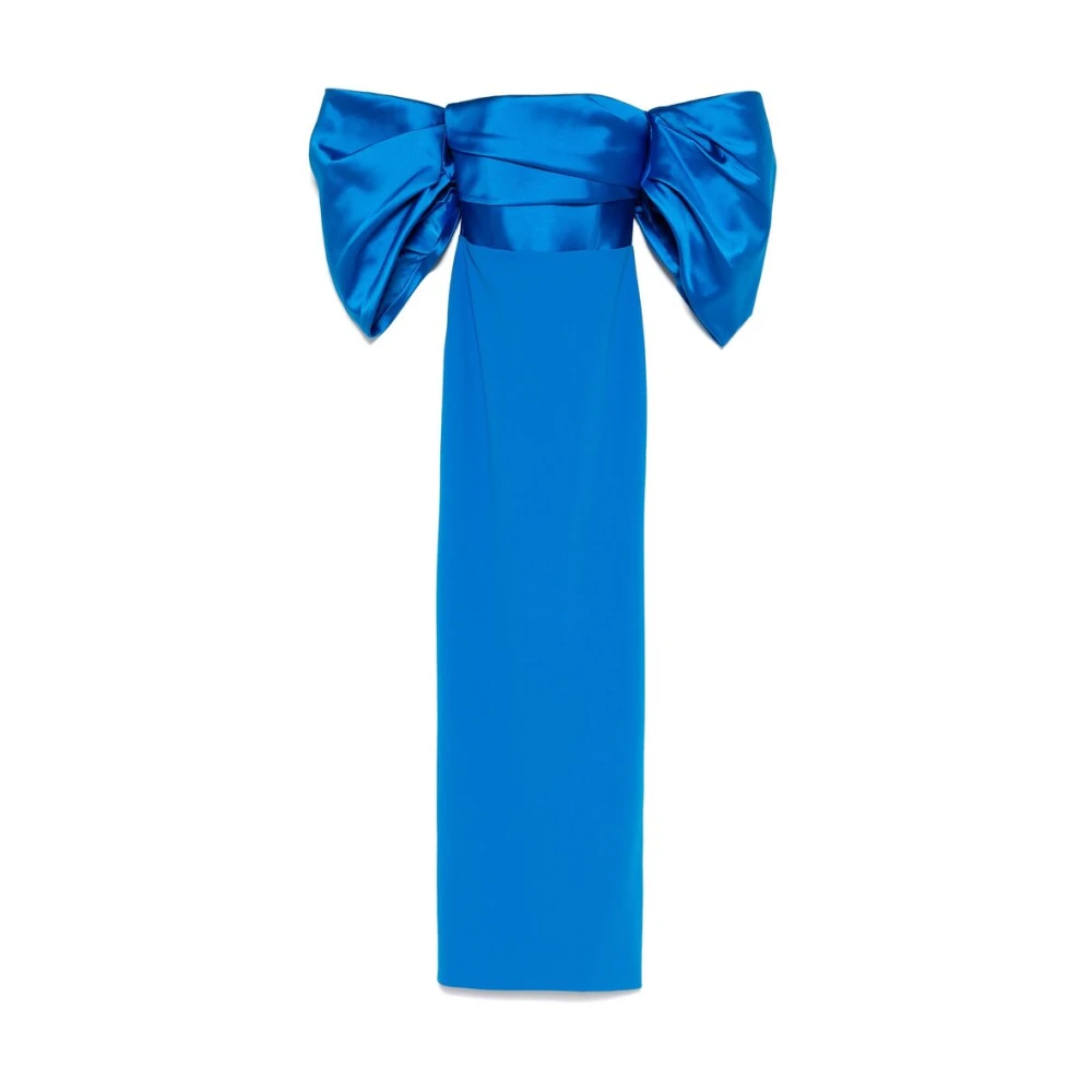 Solace London Koningsblauwe Bardot Hals Jurk Blue Dames