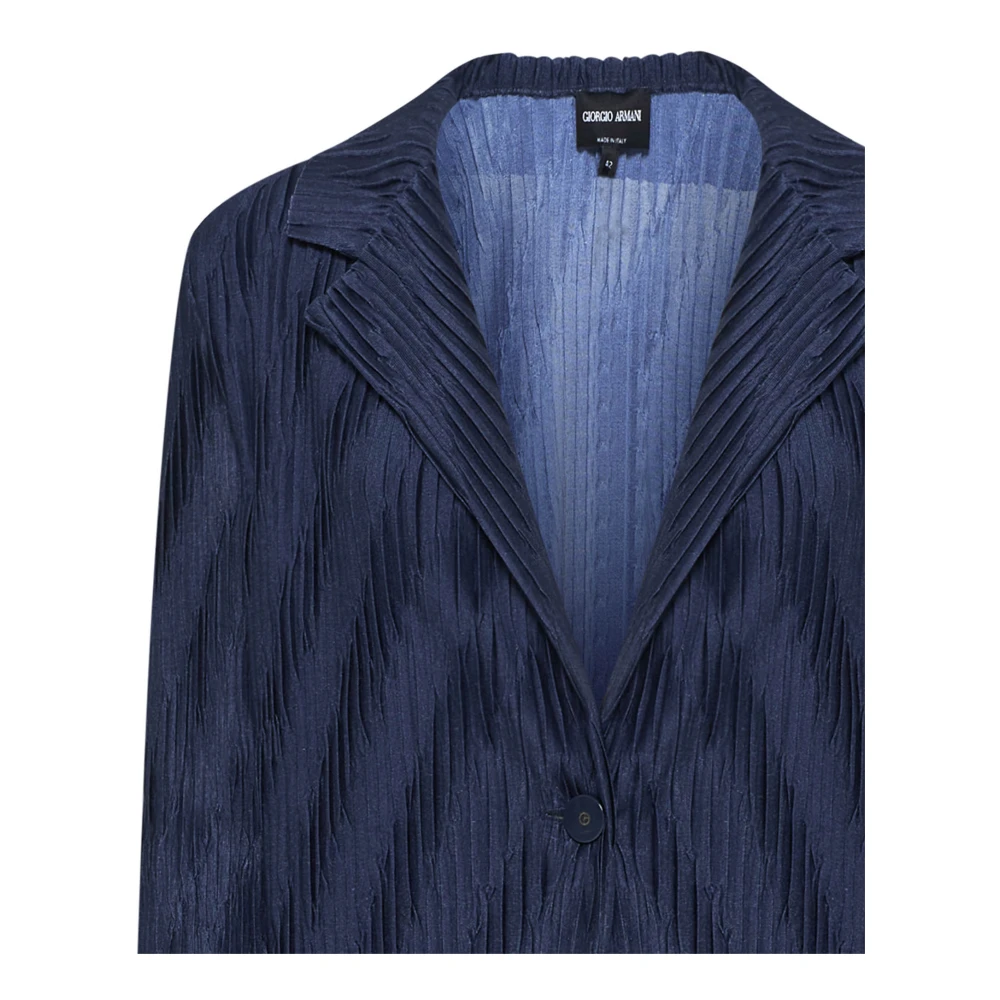 Giorgio Armani Stijlvolle Jassen voor Mannen Blue Dames
