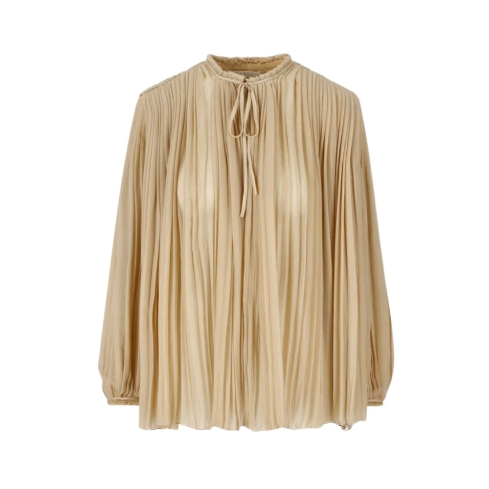 Chloé Barley Brown Blouse Vrouw Brown Dames