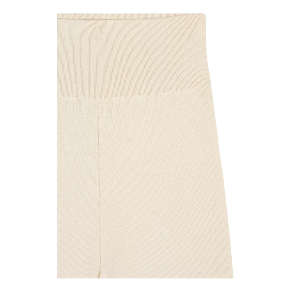 Cortana Kiiro ivoor zijden gebreide broek Beige Dames