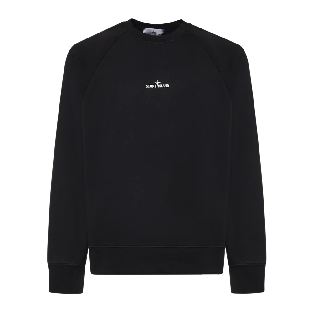 Stone Island Cotton Crewneck Sweatshirt - Male - Sweatshirts - Black - 2XL - Sweatshirts & Hoodies