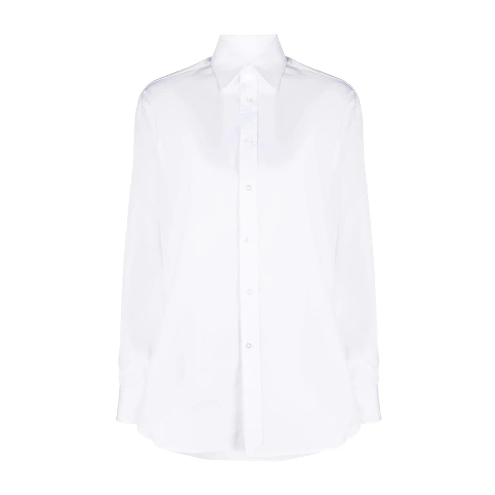 Ralph Lauren Wit Langmouw Overhemd White Dames