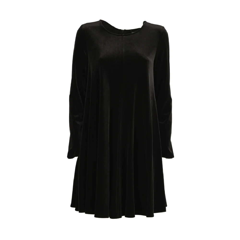 Emporio Armani Korte uitlopende jurk Black Dames