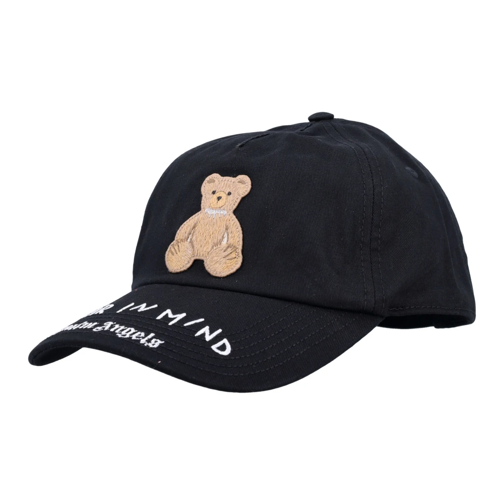 Palm Angels Bear in Mind Geborduurde Pet Zwart Bruin Black Heren