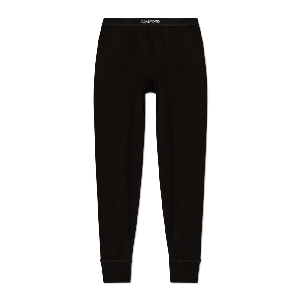 Tom Ford Katoenen Lange Johns Black Heren
