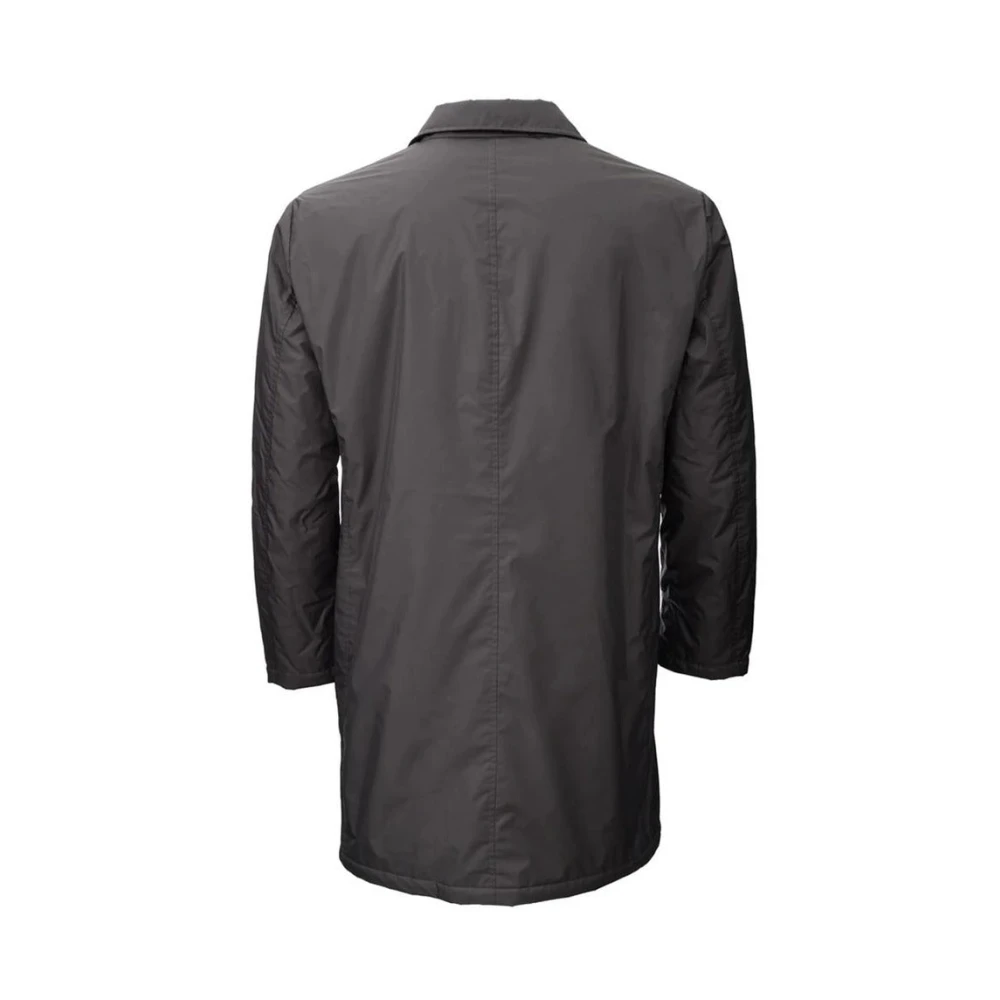 add Lange Bruine Thermische Gewatteerde Jas Brown Heren