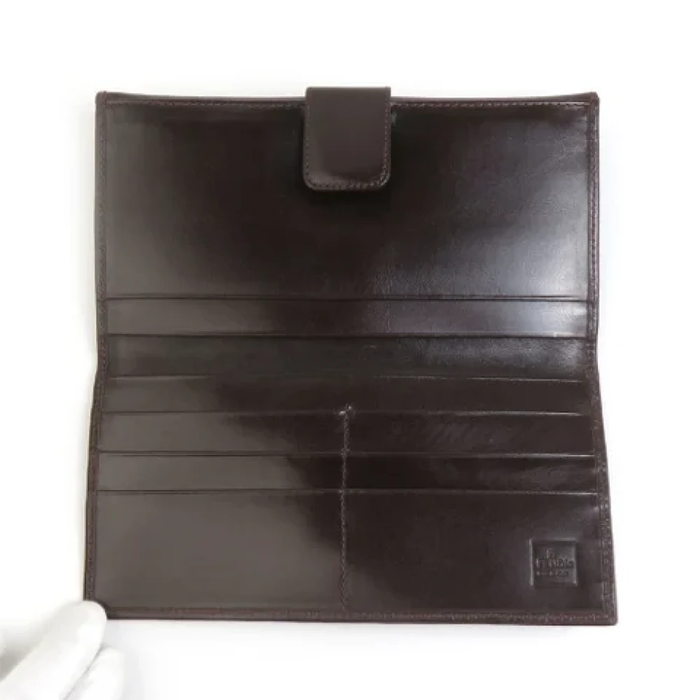 Fendi Vintage Pre-owned Canvas wallets Brown Dames