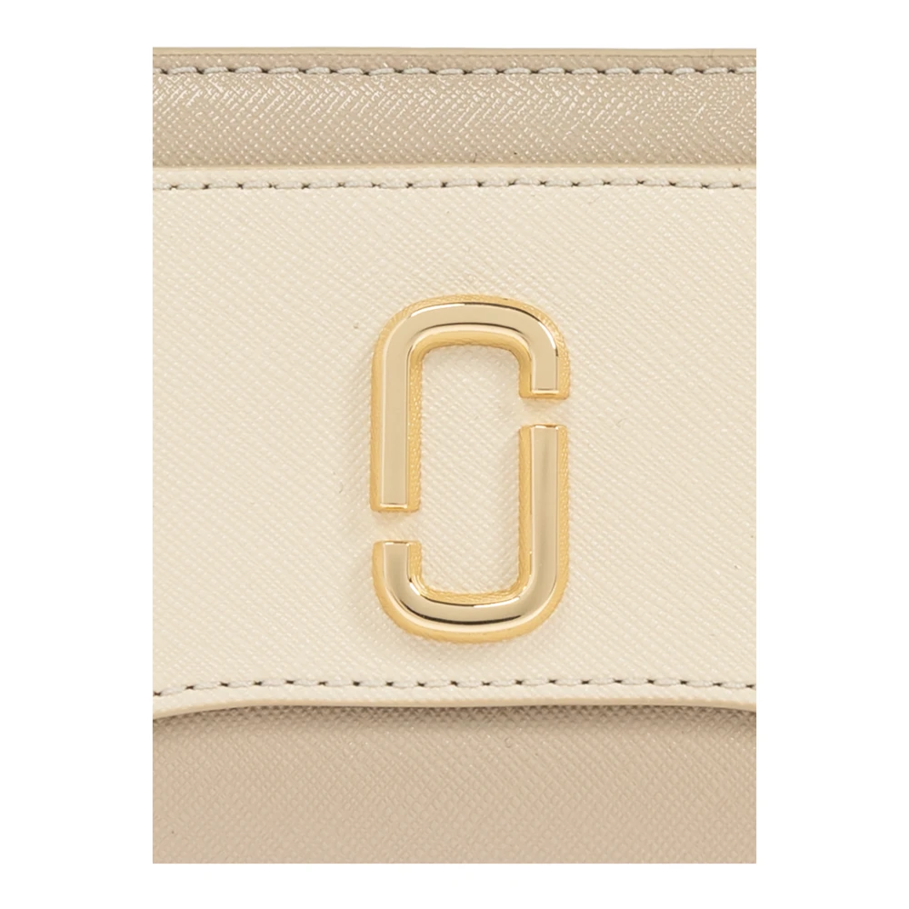 Marc Jacobs Leren portemonnee 'Snapshot' Beige Dames