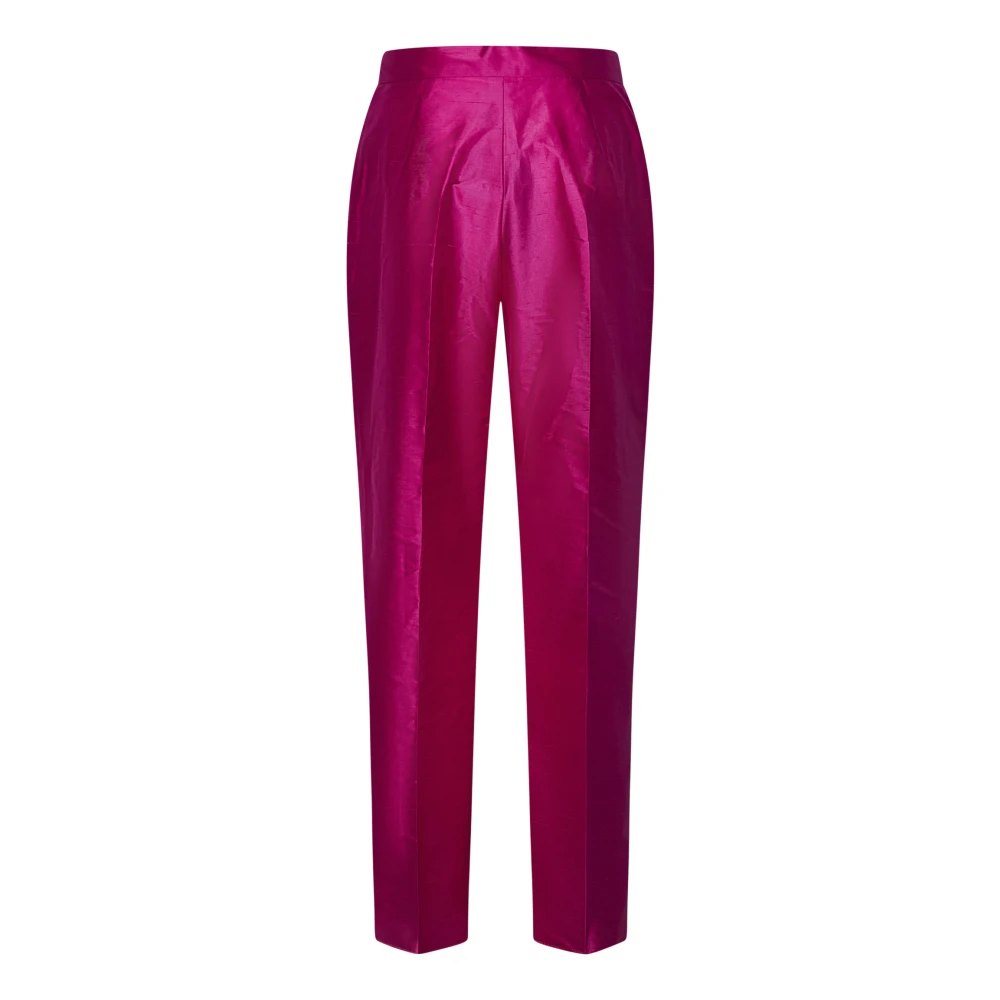 Max Mara Slim-fit Trousers Pink Dames