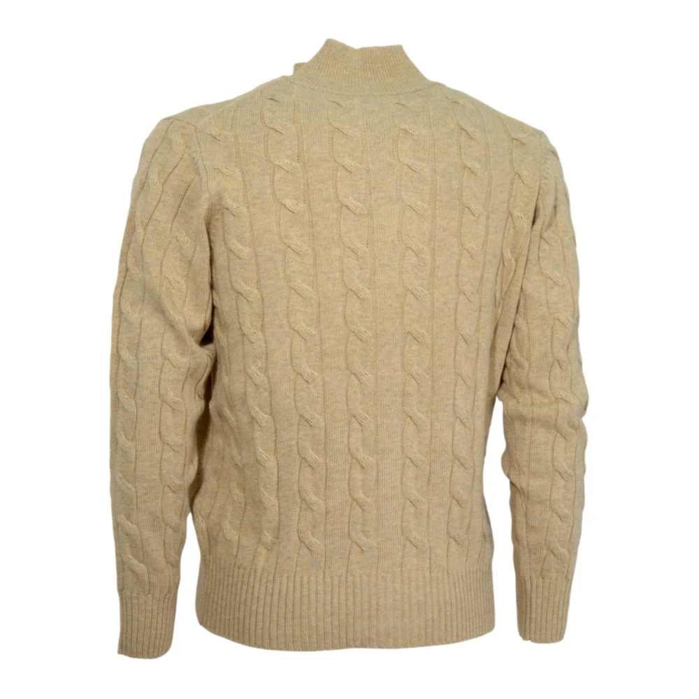 Cashmere Company Cardigan Beige Heren