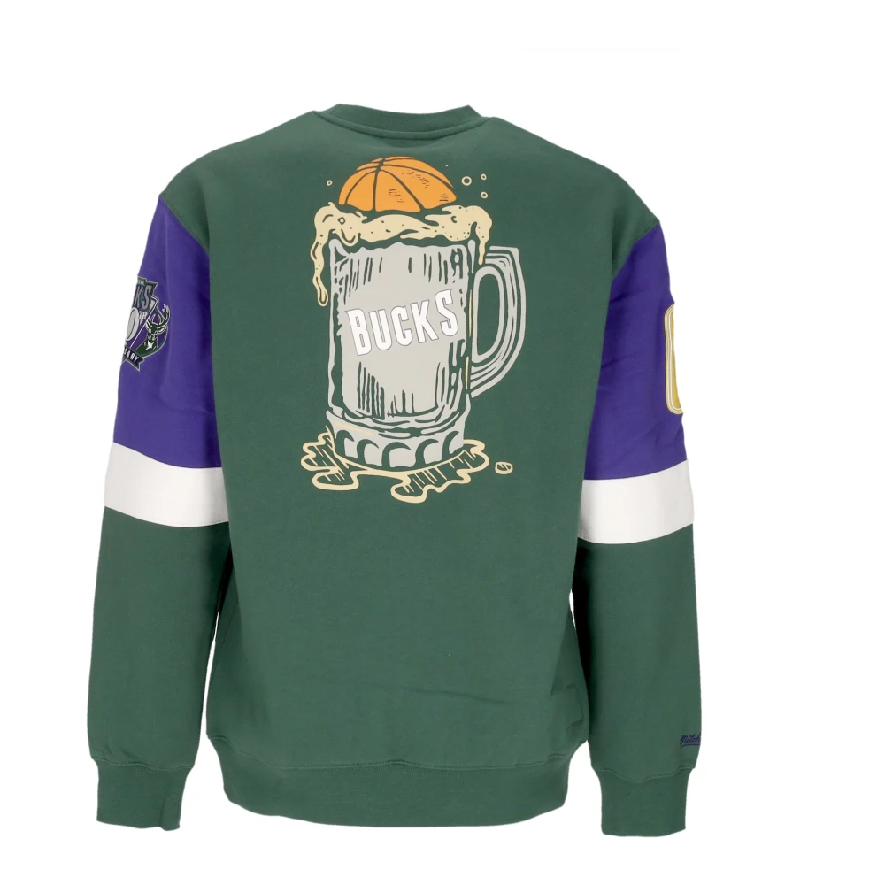 Mitchell & Ness Milwaukee Bucks NBA Sweatshirt Green Heren