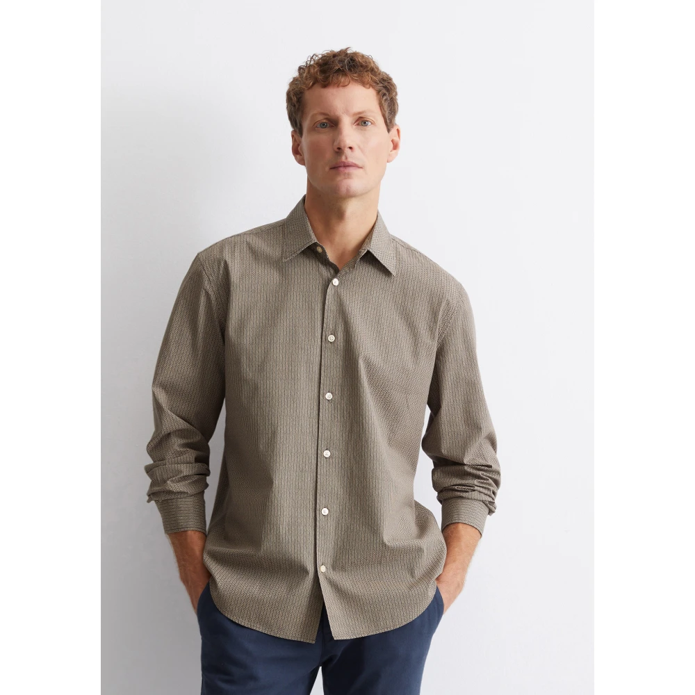 Marc O'Polo Gewoon overhemd Gray Heren