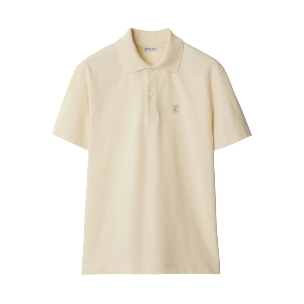 Burberry Logo Print Polo T-shirt Beige, Herr