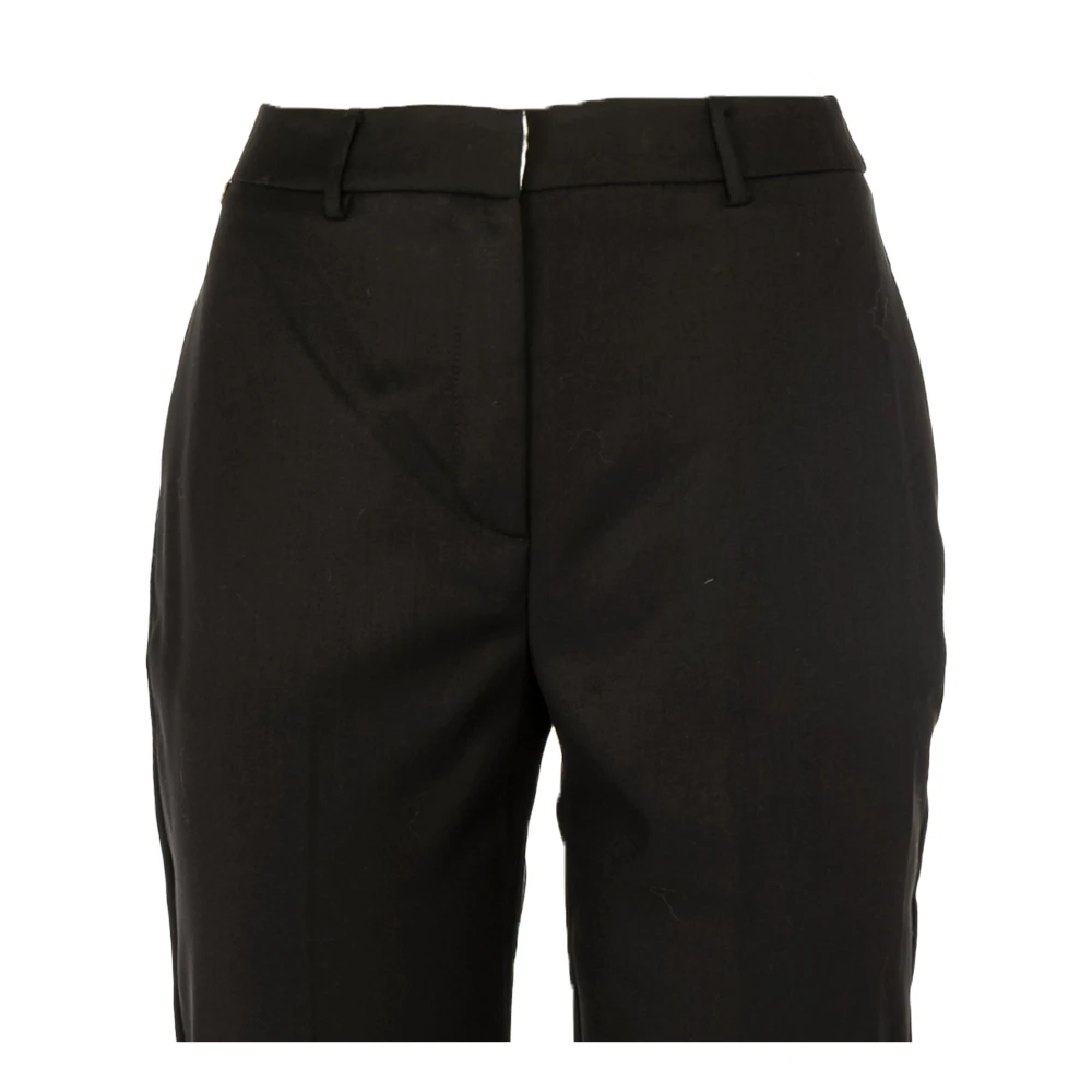 Manila Grace Elegante Chino Broek voor Dames Black Dames