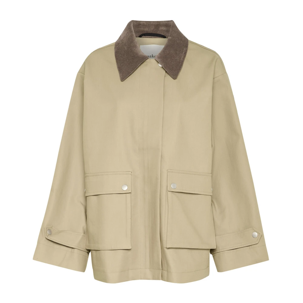 Soaked in Luxury Teddy Kraag Chinchilla Jas Beige Dames