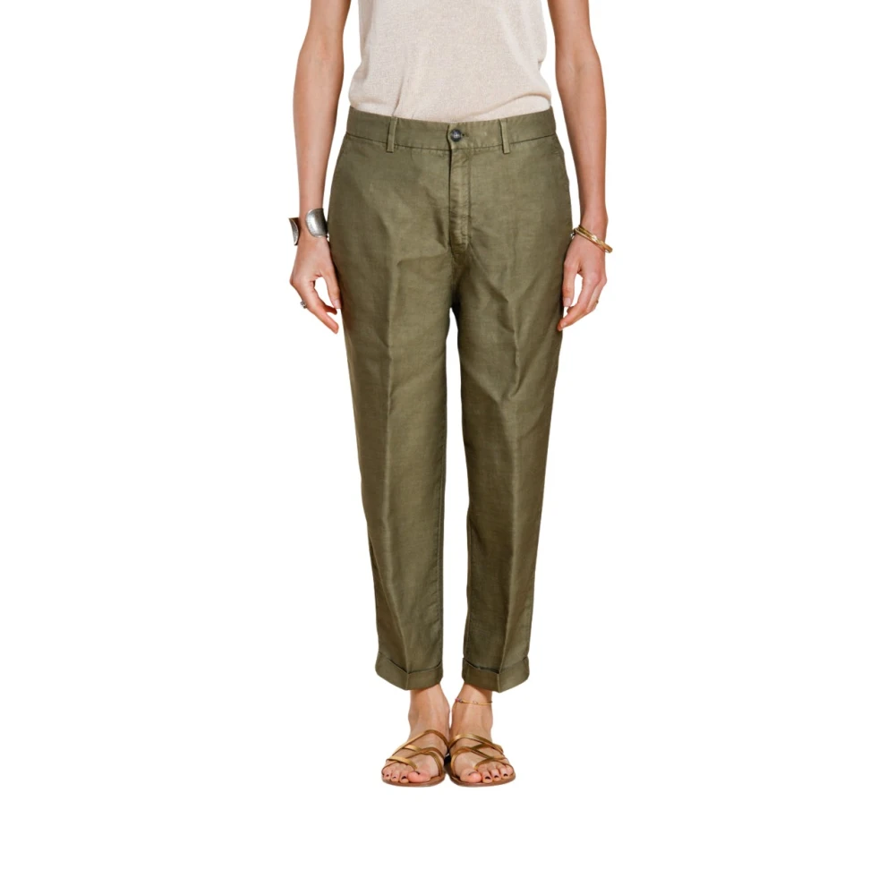 Mason's Mujer Verde - Pantalones Chinos De Verano Linda - Trousers - Xs