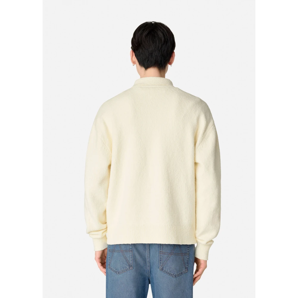 Axel Arigato Scribble Polo Sweater Beige Heren