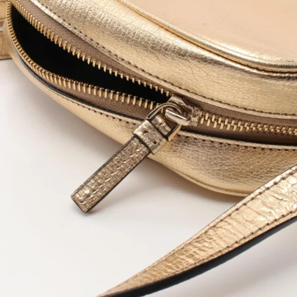 Salvatore Ferragamo Pre-owned Leather shoulder-bags Yellow Dames