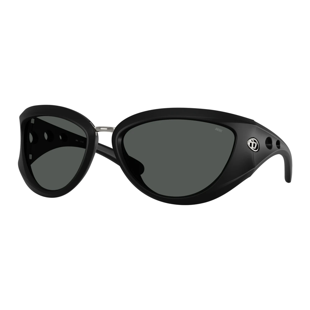 Diesel Unisex Black Sunglasses,, Stylish Sunglasses In Dark Shade Medium