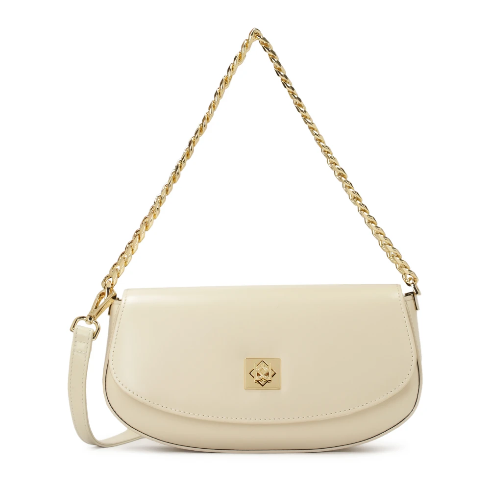 Kazar Roomkleurige tas met stijve constructie Beige Dames
