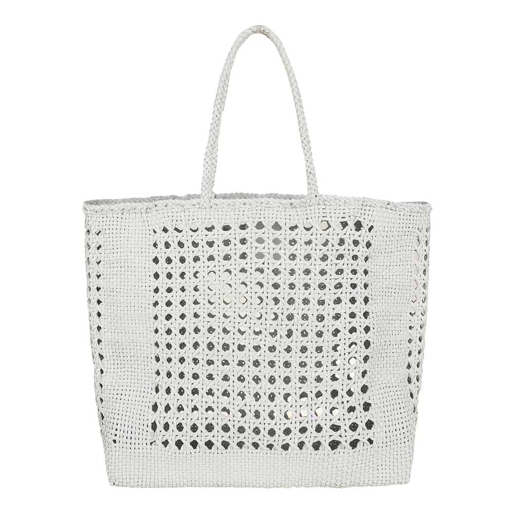 Dragon Diffusion Witte Shopper Tas Elegant Gezel Verklaring White Dames