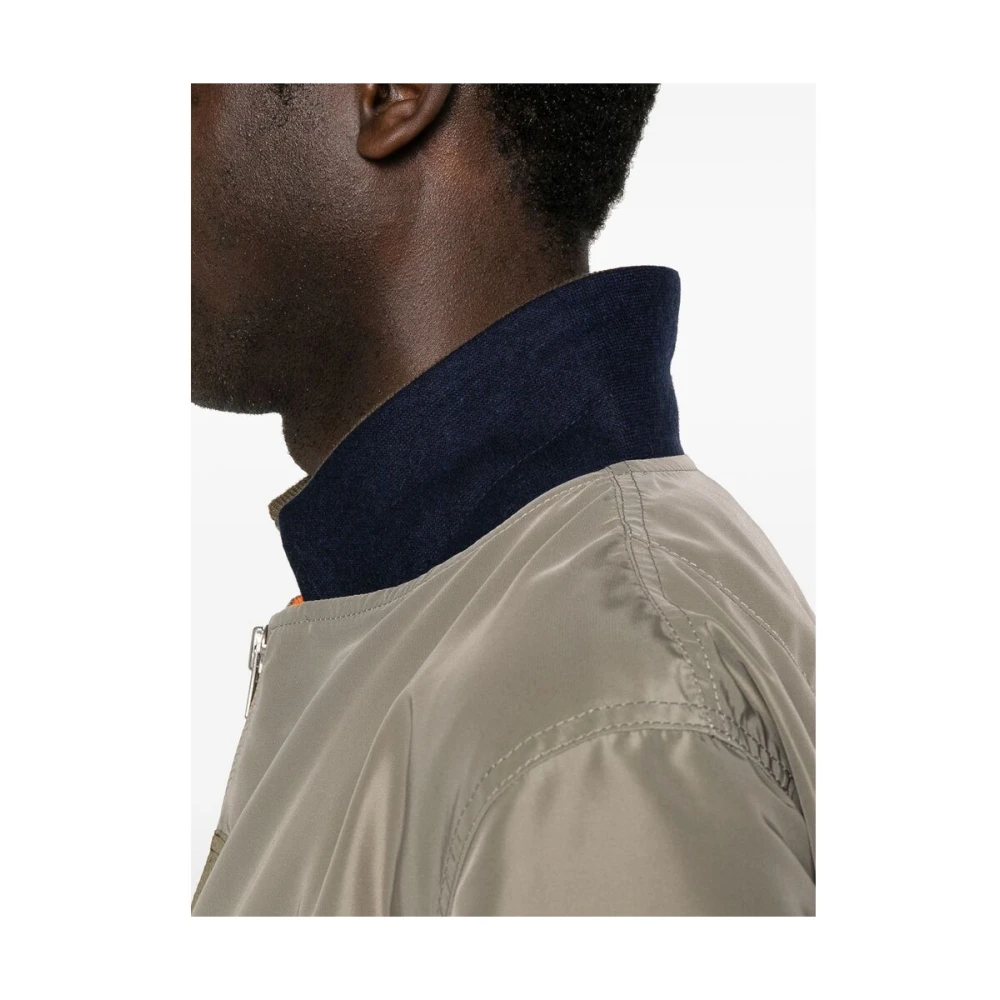 Sacai Groene Utility Jas met Meerdere Zakken Green Heren