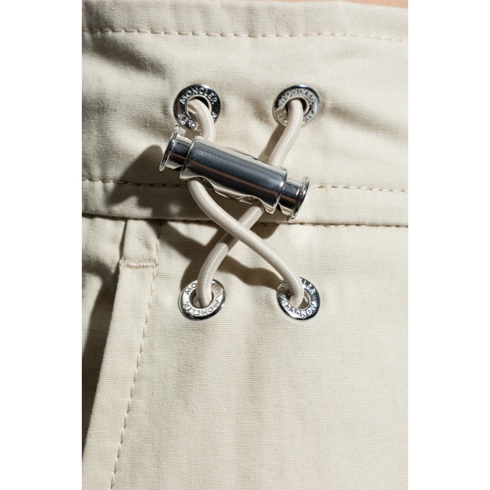 Moncler Wijdvallende broek Beige Heren